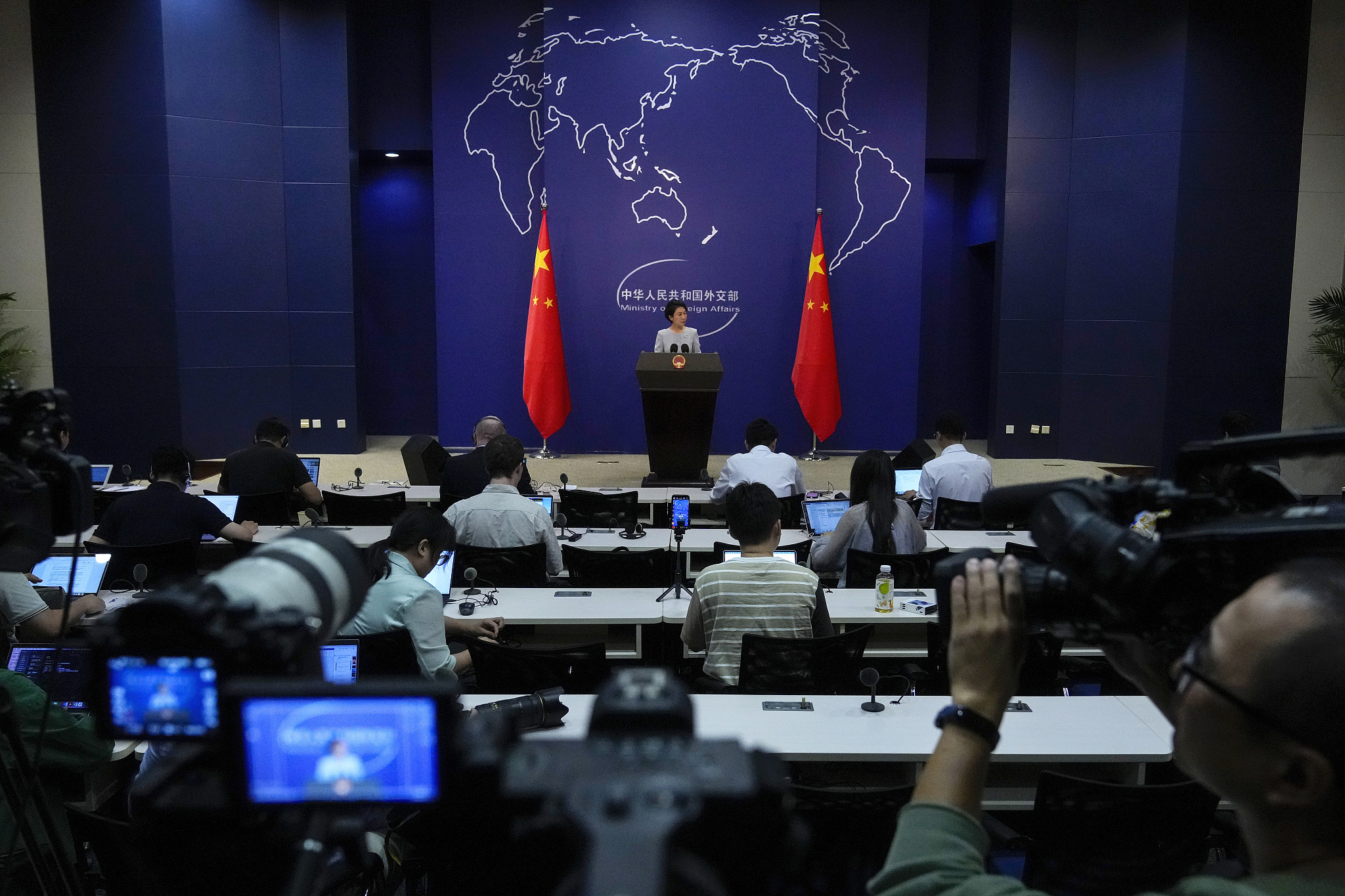 Juru bicara Kementerian Luar Negeri Tiongkok Mao Ning menanggapi ketegangan atas Xianbin Jiao, di Beijing, ibu kota Tiongkok, 19 Agustus 2024. /CFP 