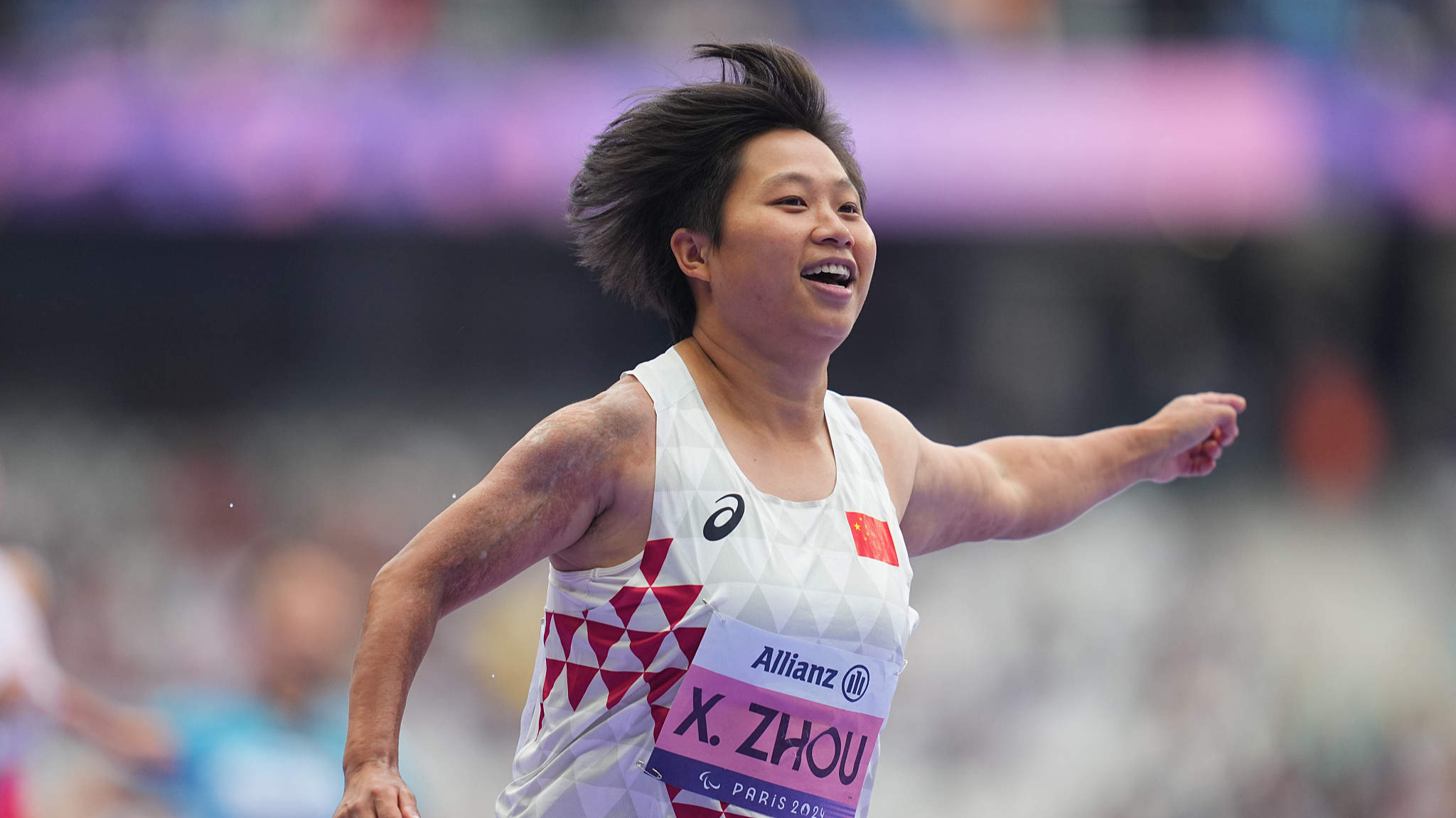 Chinese athletes continue to break world records at 2024 Paralympics