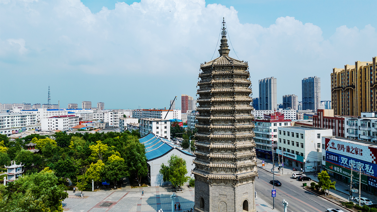 A view of the Nong'an Ancient Pagoda in Changchun, Jilin Province. /CFP