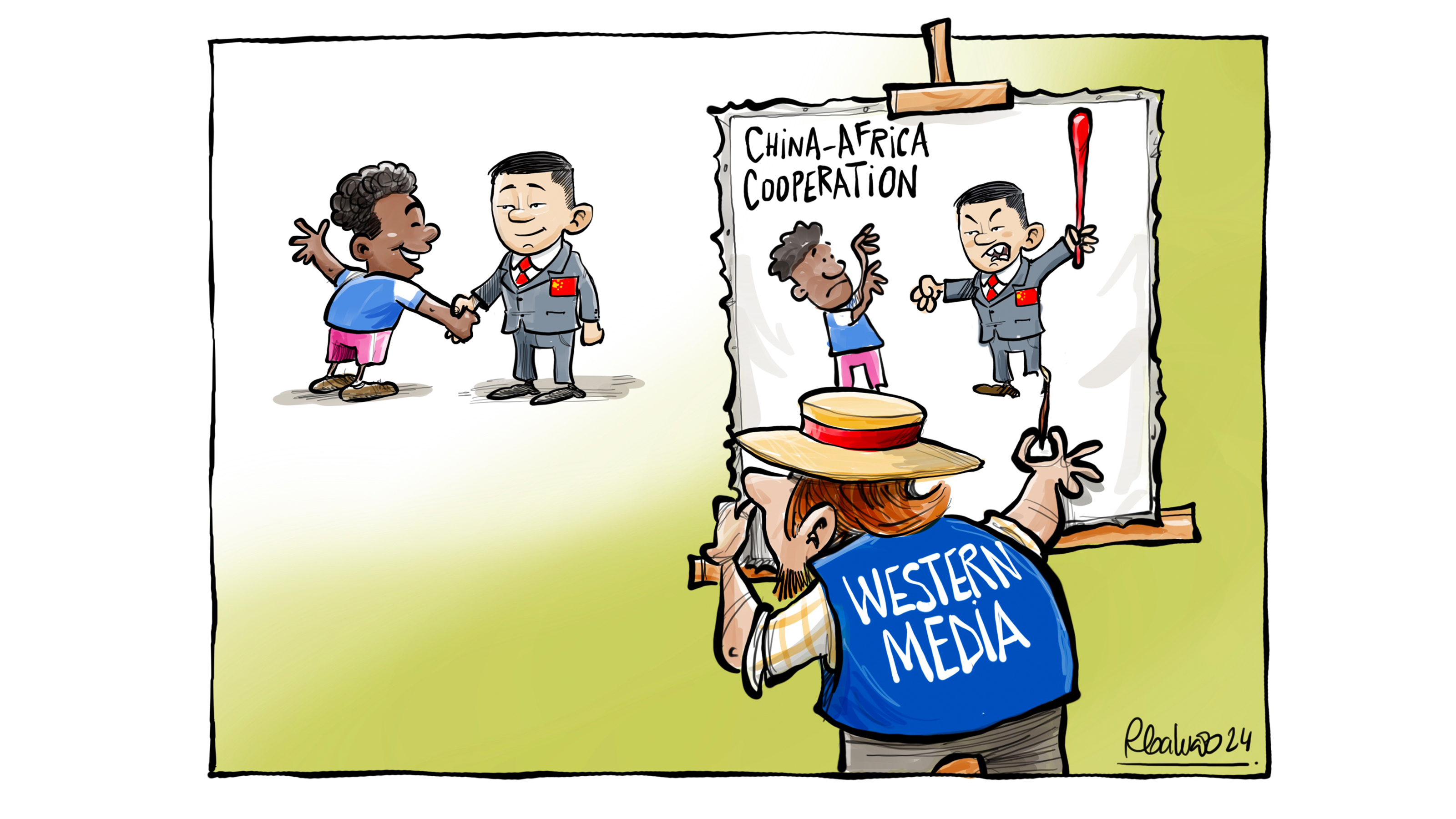 Shaking hands or colonizing lands?