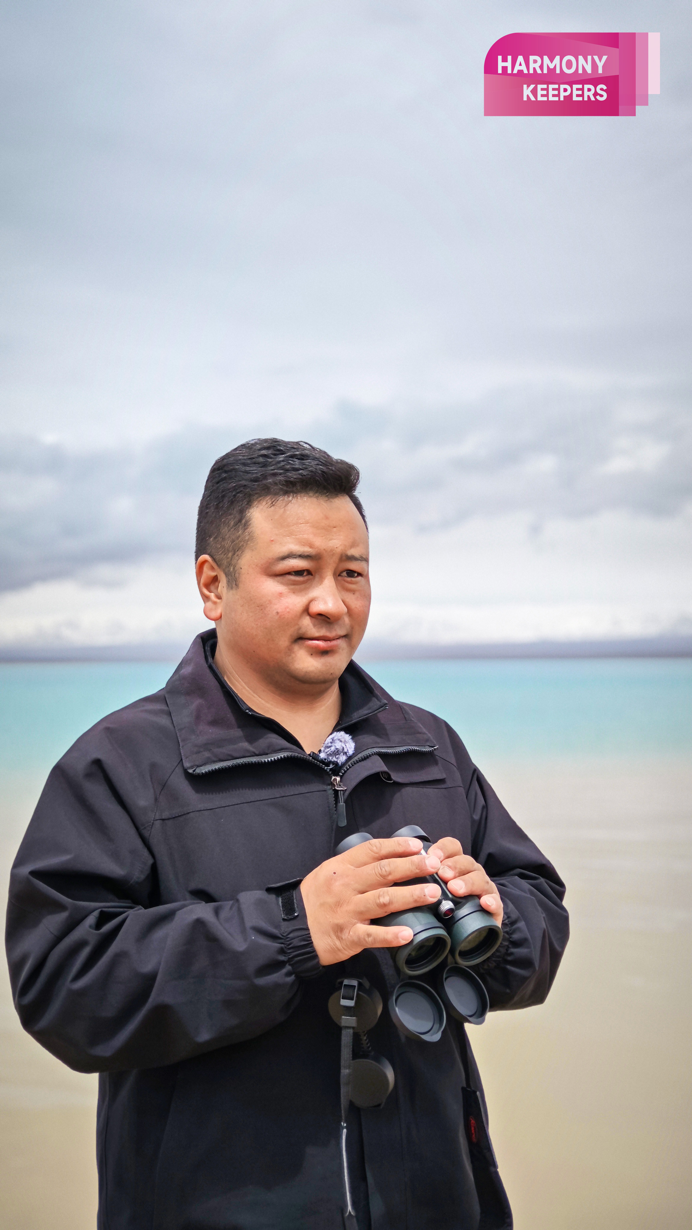 This photo taken on August 12, 2024, features patroller Jiangwenduojie at the Sonam Dargye Protection Station in Qinghai. /CGTN