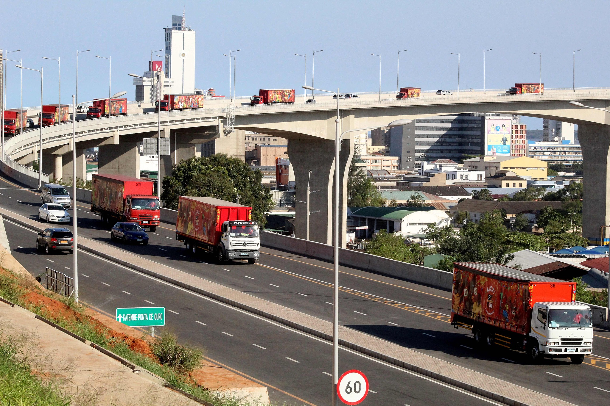 The Chinese-built Maputo Bridge in Maputo, Mozambique. /CFP