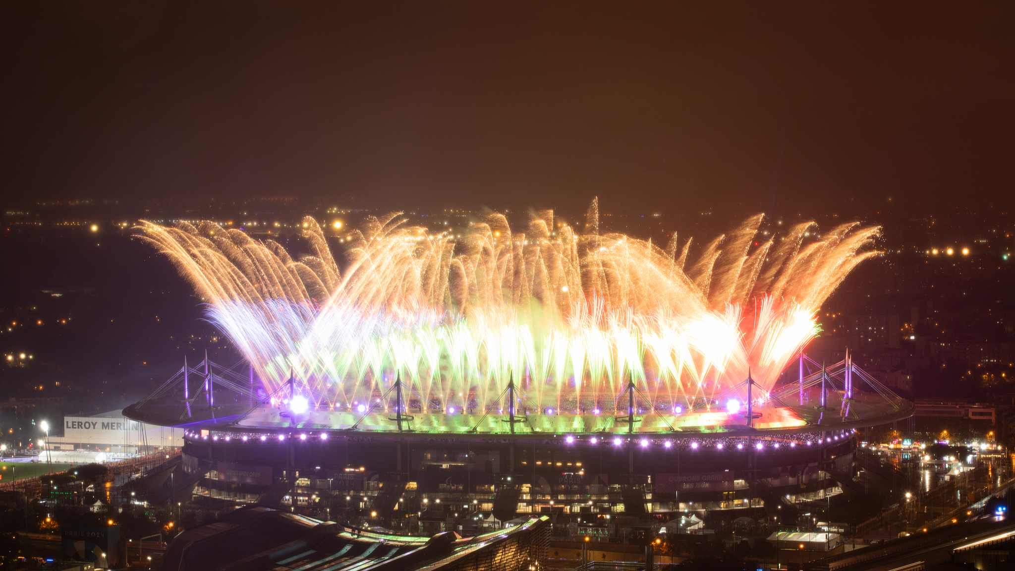 A view of the Paralympics Closing Ceremony in Paris, France, September 8, 2024. /CFP