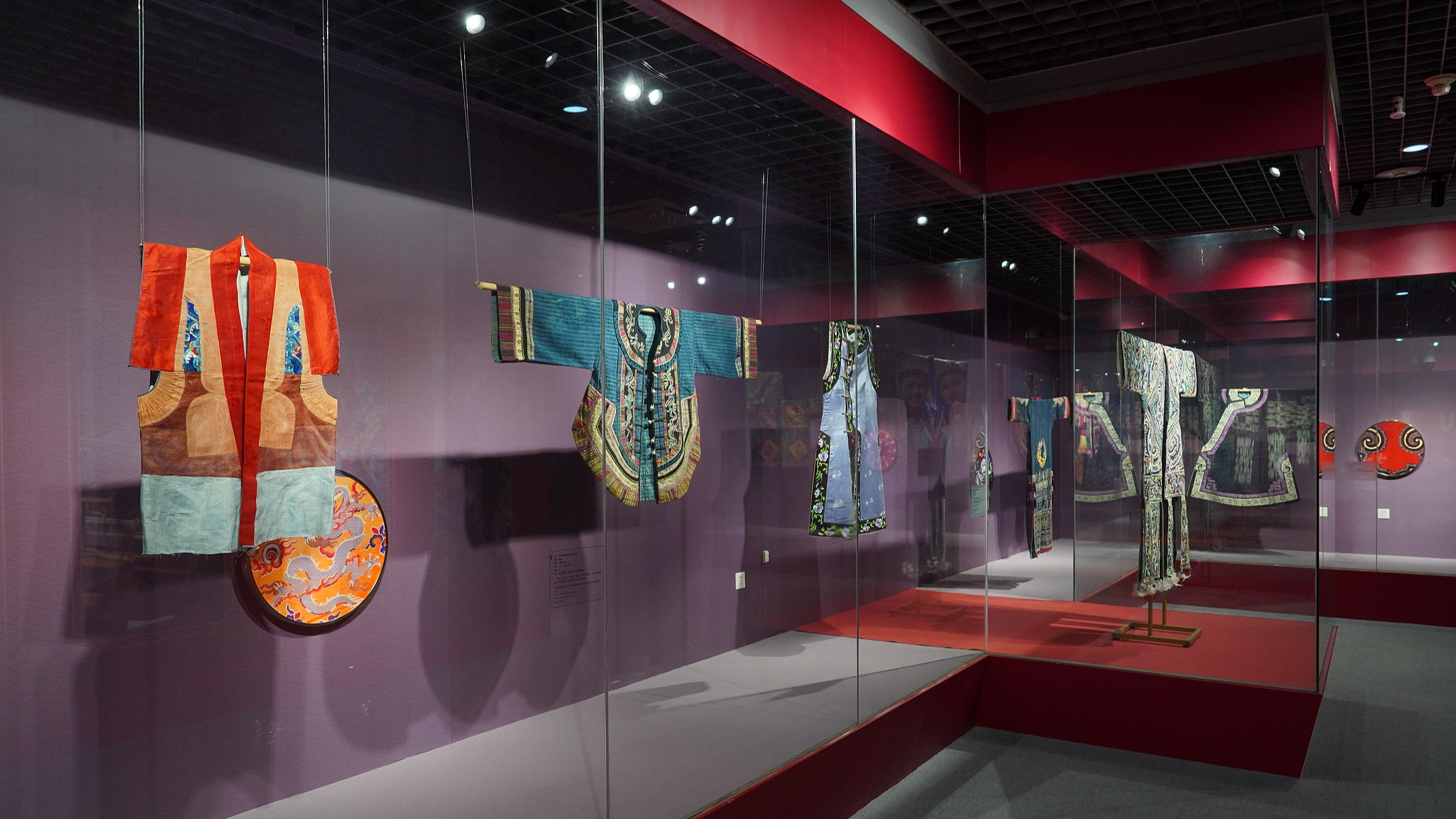 Chinese traditional ethnic clothing on display at the Museum of Ethnic Cultures, Minzu University of China in Beijing, China, June 12, 2024. /CFP