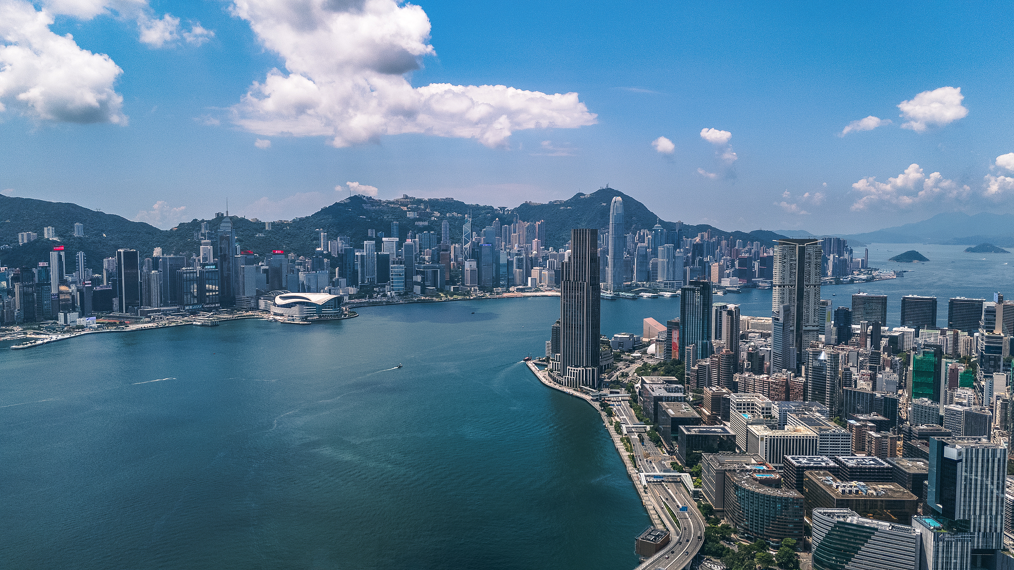 A view of Victoria Harbour in Hong Kong, south China, August 26, 2024. /CFP