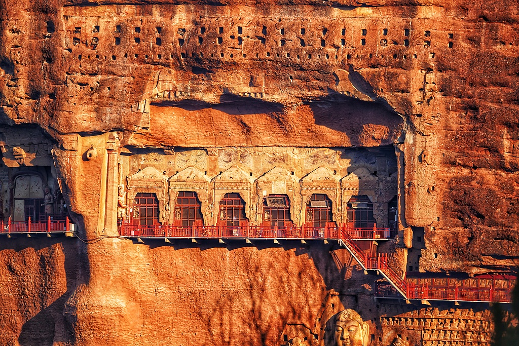 A view of the Maijishan Grottoes in Tianshui, northwest China's Gansu Province /CFP