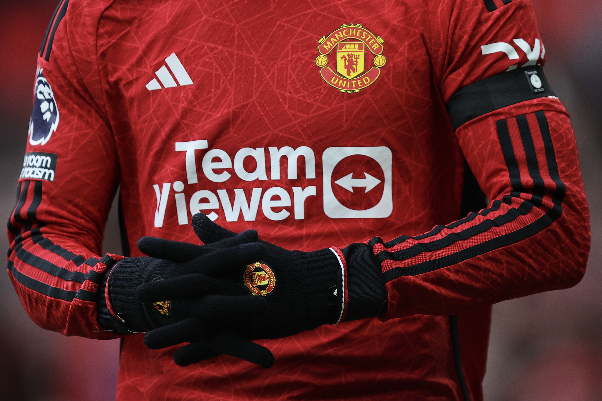 Front of a Manchester United jersey. /CFP