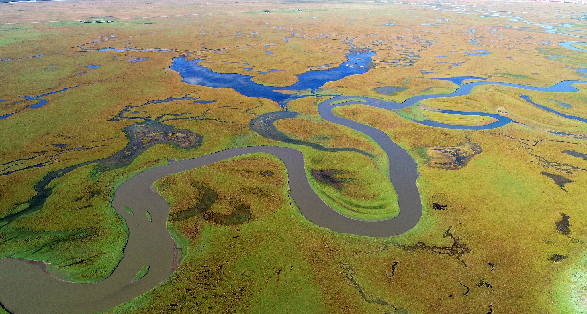 A view of a section of the Yellow River in Maqu, northwest China's Gansu Province. /CFP