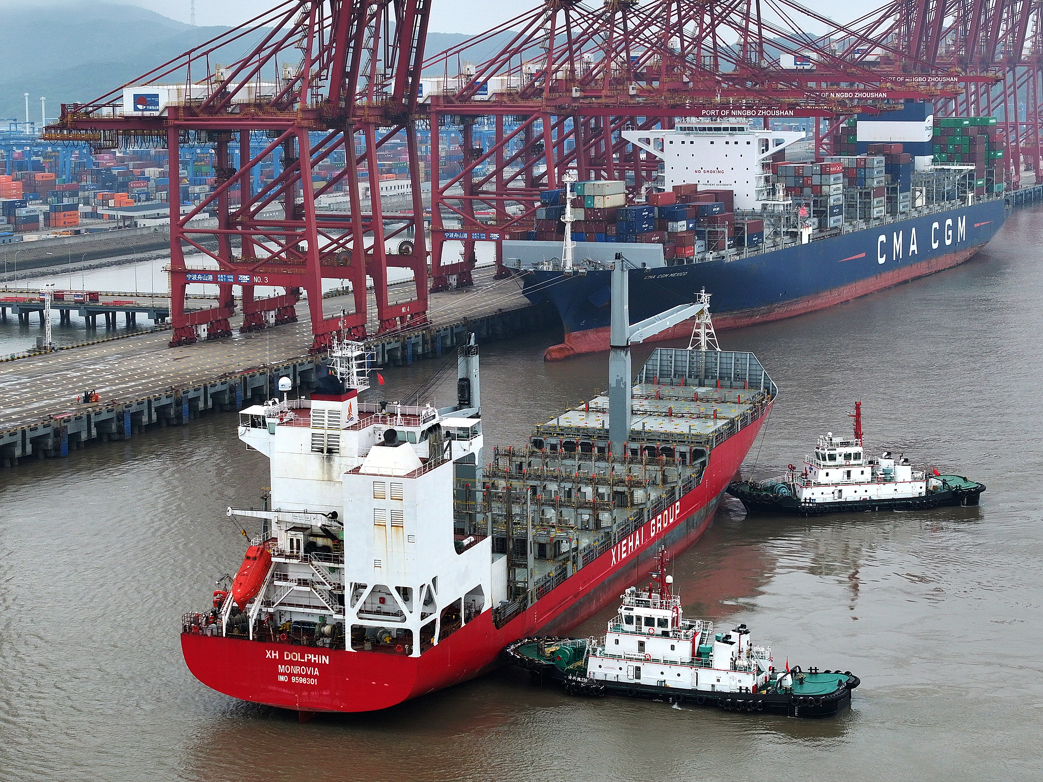 A ship set to sail to Jeddah Port in Saudi Arabia along the Belt and Road Initiative route, Ningbo, east China's Zhejiang Province, June 19, 2024. /CFP