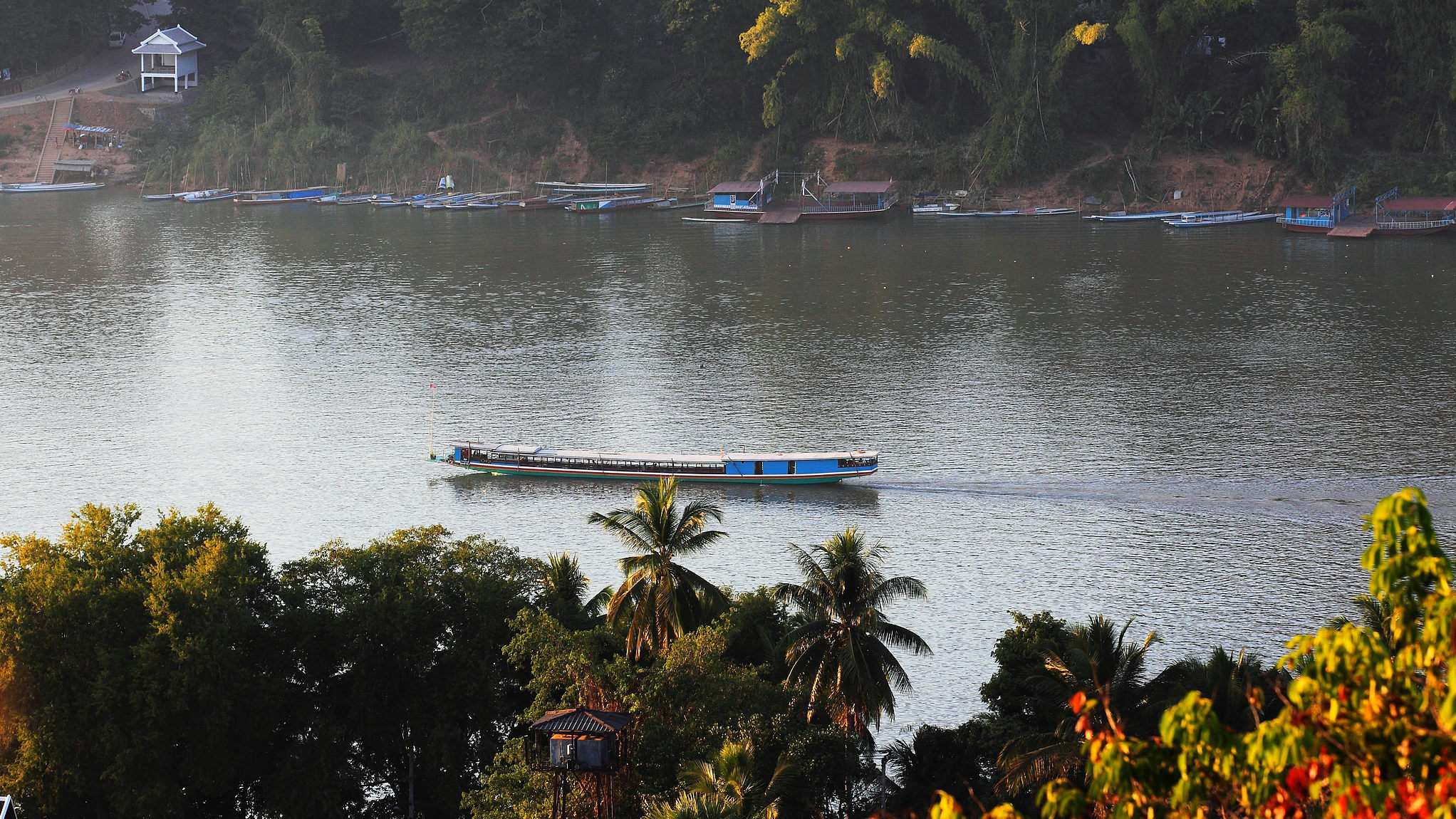 A view of the Mekong River, Luang Prabang, Laos, December 12, 2019. /CFP