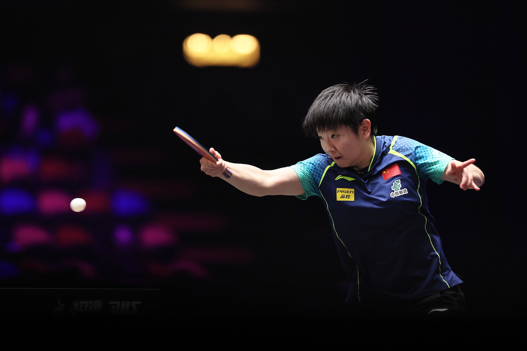 Sun Yingsha of China competes in the women's singles final against her compatriot Wang Yidi at the World Table Tennis Champions Macao in China's Macao Special Administrative Region, Spetember 15, 2024. /CFP