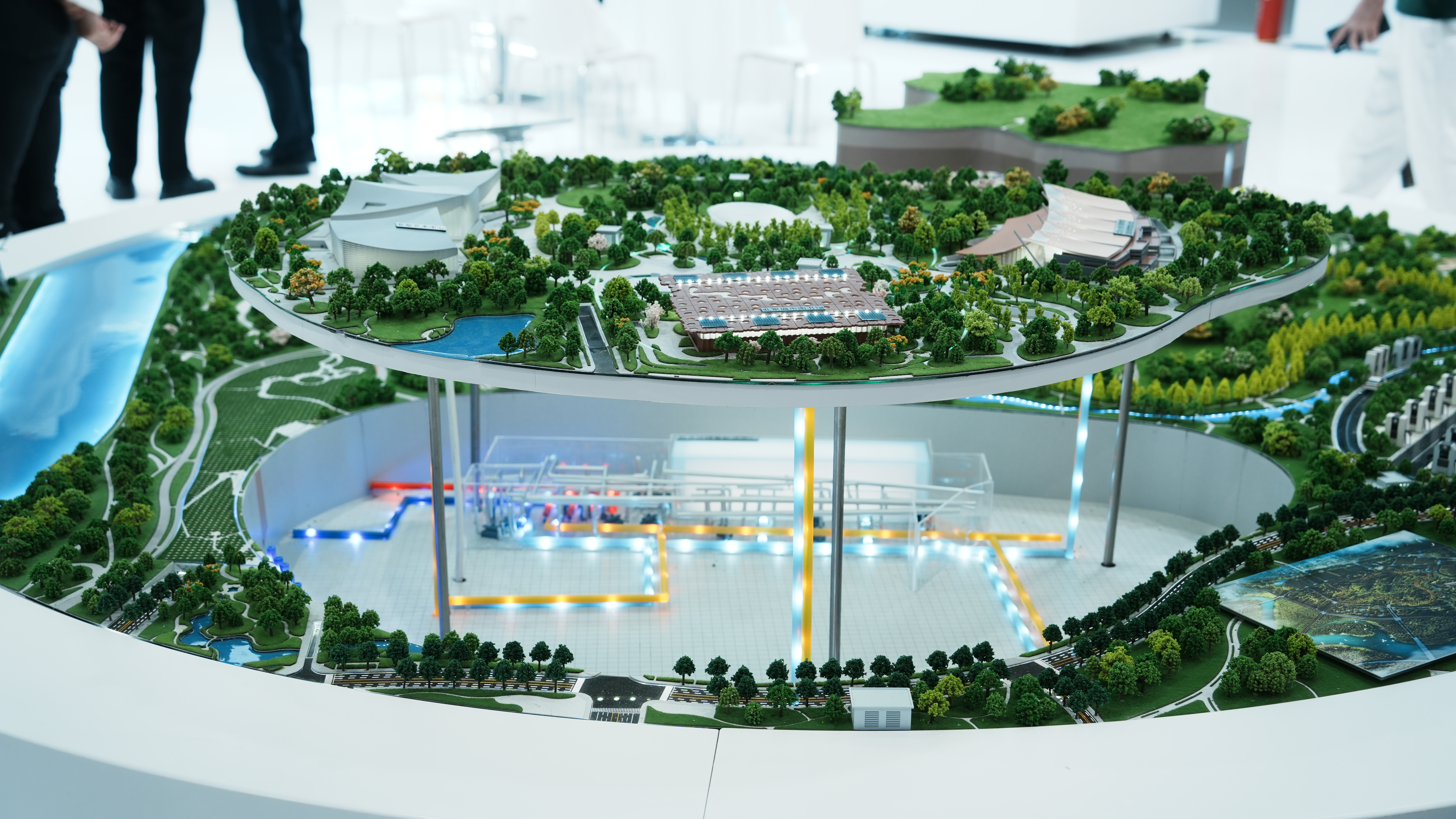 The green Beijing city model showcased at the 2024 China International Fair for Trade in Services (CIFTIS), Beijing, China. /CGTN