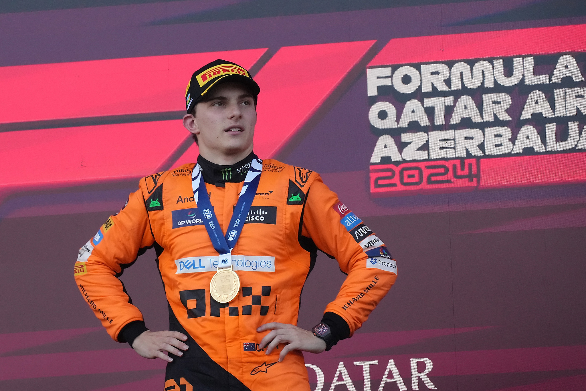 Oscar Piastri of McLaren wins the Formula 1 Azerbaijan Grand Prix at Baku City Circuit in Baku, Azerbaijan, September 15, 2024. /CFP 