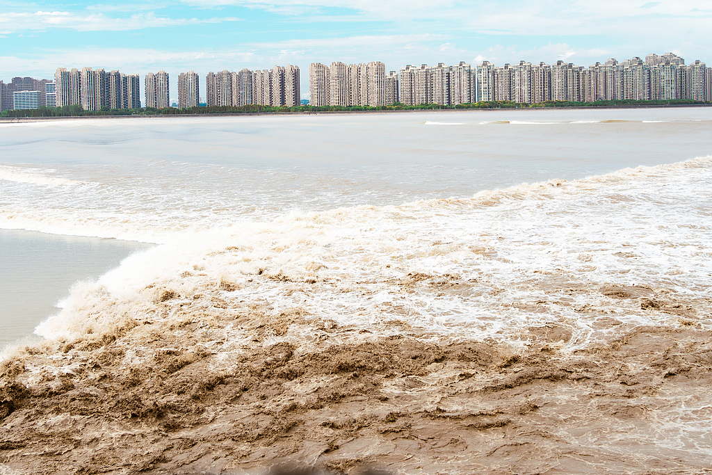 Live 2024 Qiantang River Tidal Bore View In E China Cgtn