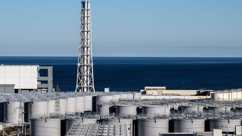 A view of the nuclear wastewater storage tanks at the Fukushima Daiichi nuclear power plant in Okuma, Fukushima prefecture, Japan, January 20, 2023. /CFP