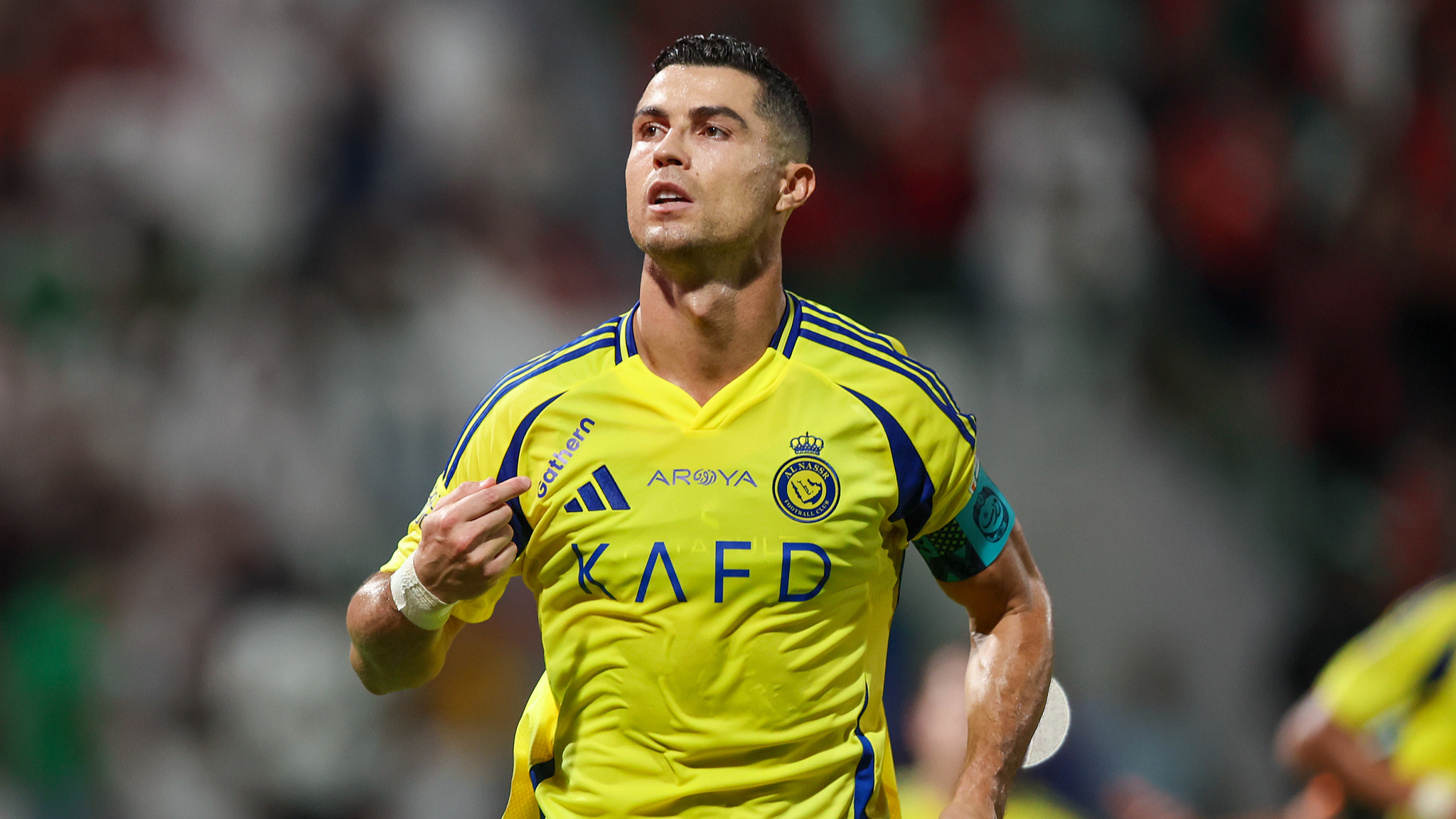 Cristiano Ronaldo of Al Nasr celebrates during Saudi Pro League match against Al Ettifaq in Dammam, Saudi Arabia, September 20, 2024. /CFP