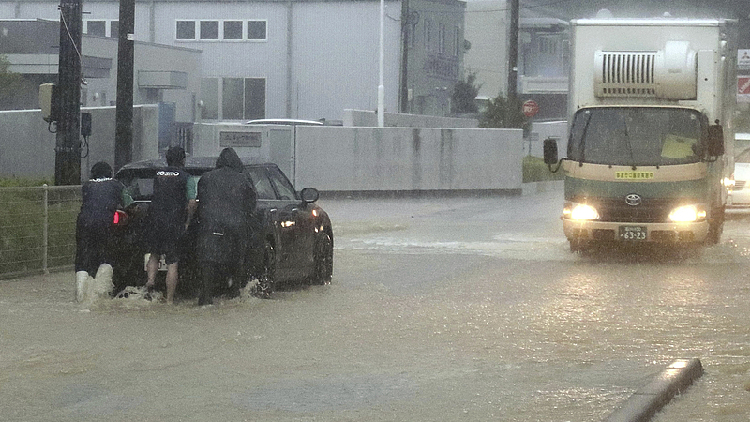 Heavy rain hammers regions in Japan still recuperating from fatal earthquake