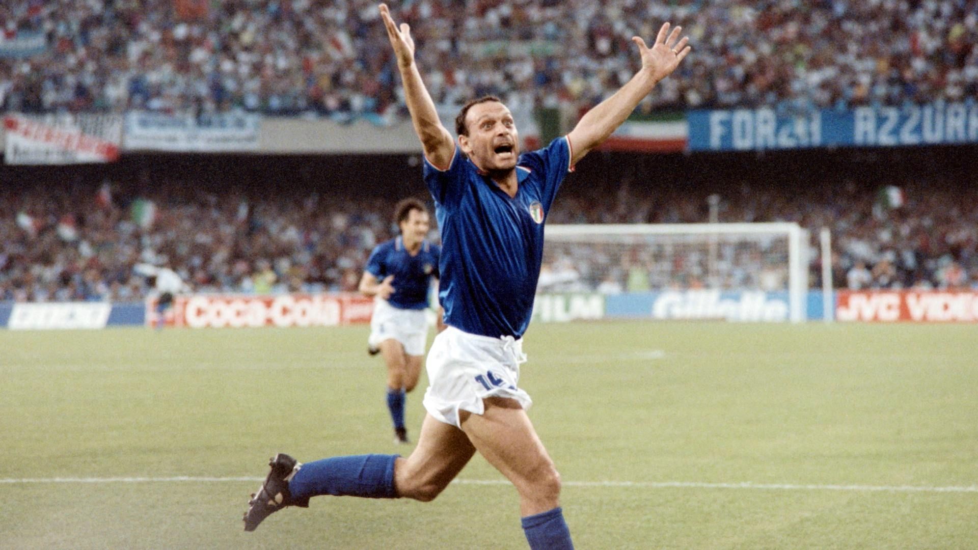 File photo of Italian forward Salvatore Schillaci at 1990 World Cup. /CFP