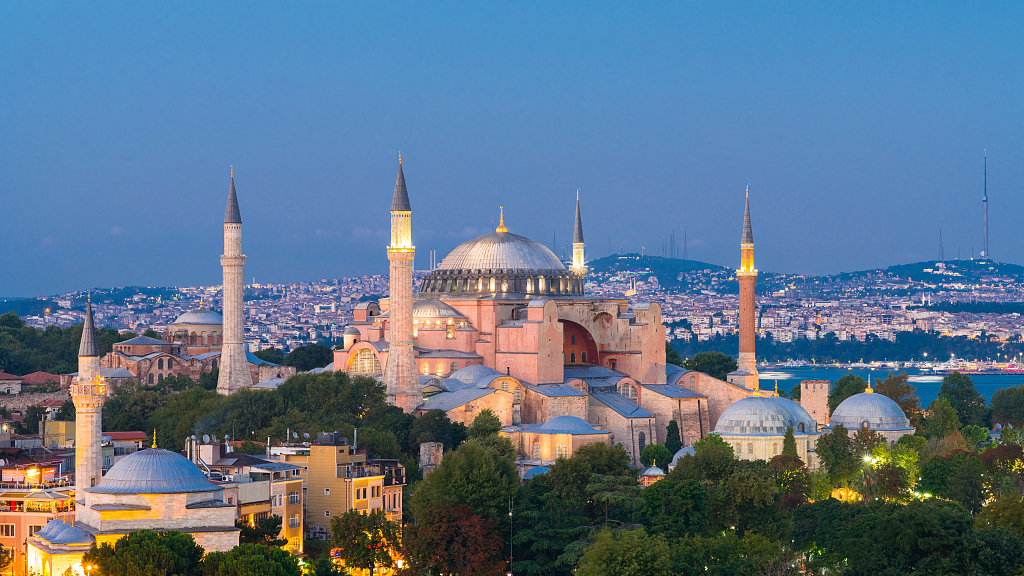 The Hagia Sophia Grand Mosque, Istanbul, Türkiye. /CFP