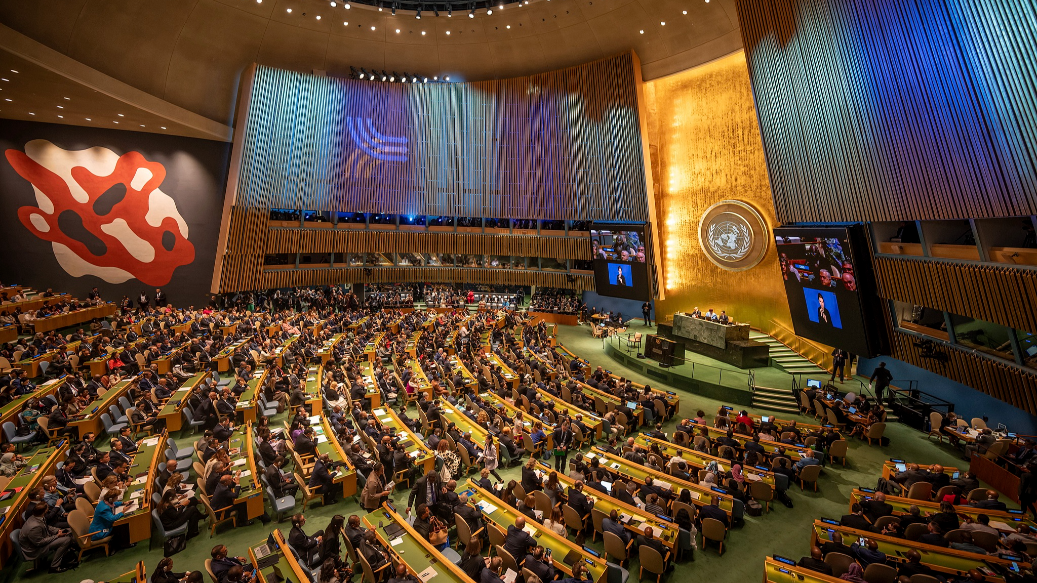 Delegates in attendance at the Summit of the Future at the United Nations headquarters in New York, September 22, 2024. /CFP