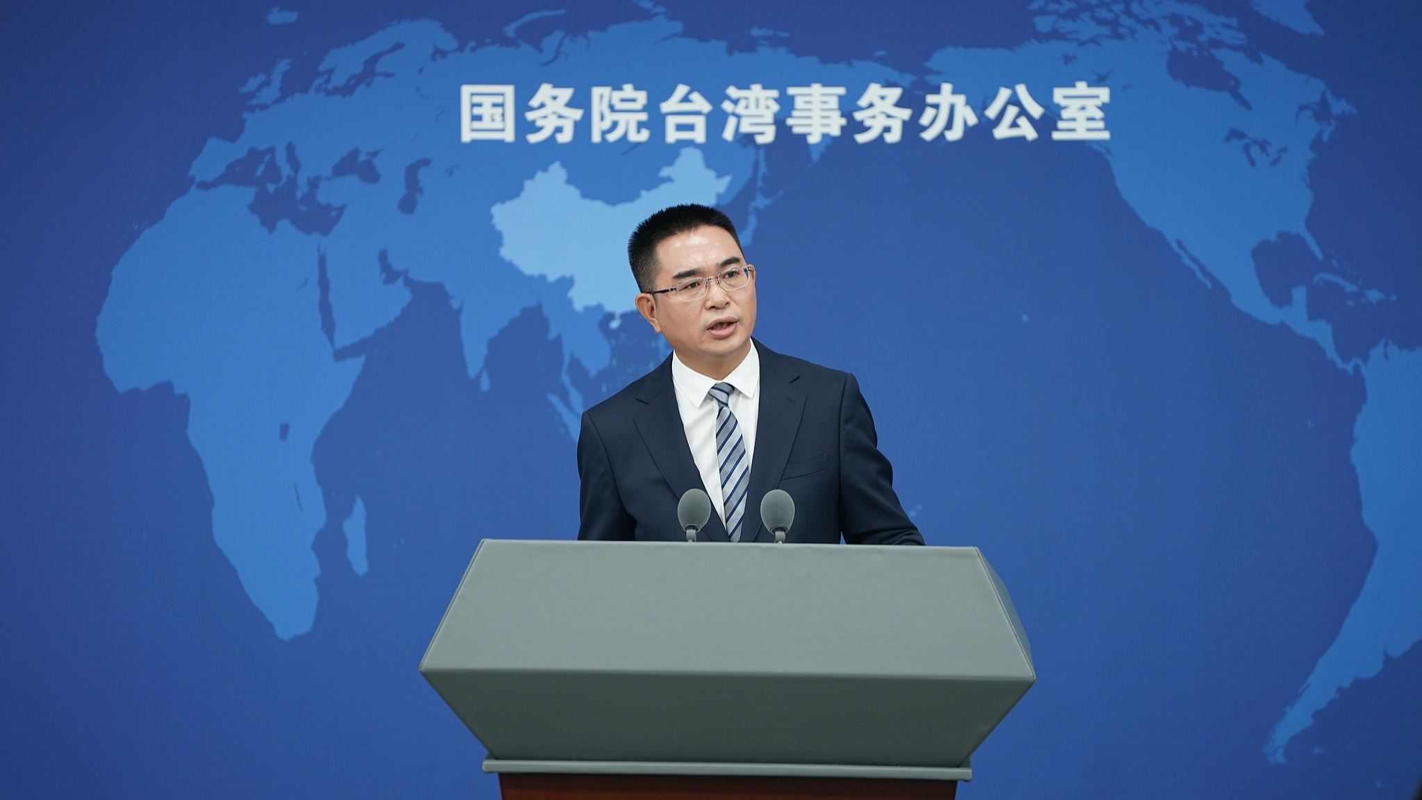 A file photo of Chen Binhua, spokesperson for the Taiwan Affairs Office of the State Council. /CFP