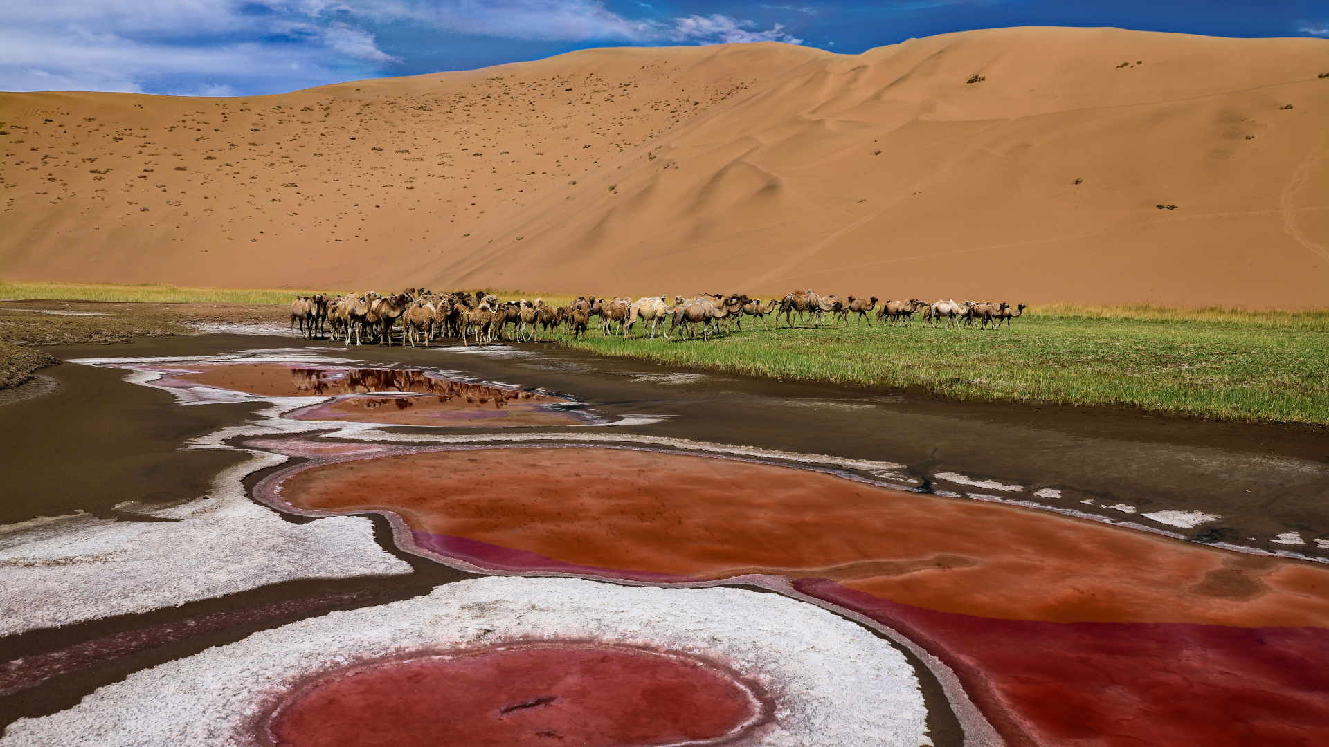 The Lakes And Dunes Of The UNESCO listed Badain Jaran Desert CGTN