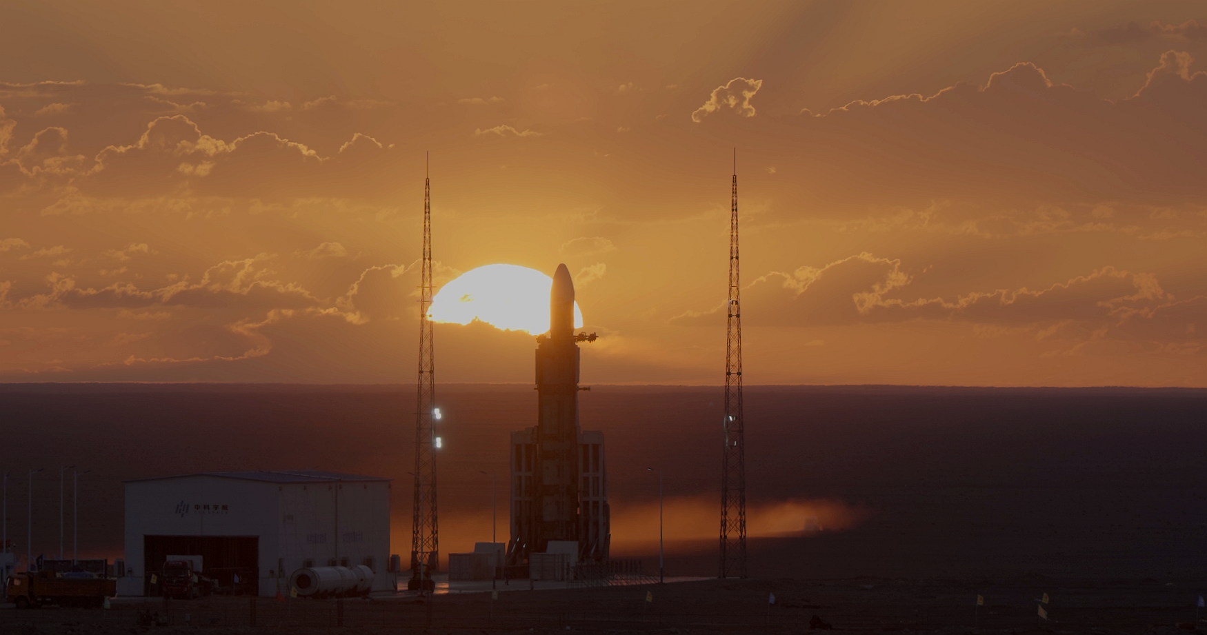 The Lijian-1 carrier rocket is seen at the launch pad, Jiuquan Satellite Launch Center, September 25, 2024. /CAS Space