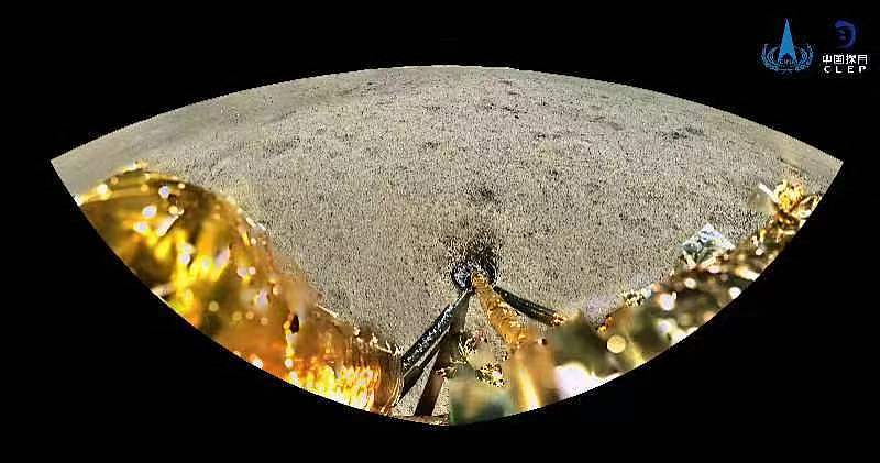 This undated handout photo taken by the China National Space Administration (CNSA) and released on June 4, 2024, shows a general view of the surface of the moon that was shot by the panoramic camera attached to the Chang'e-6 lunar probe before it started collecting samples. /CNSA