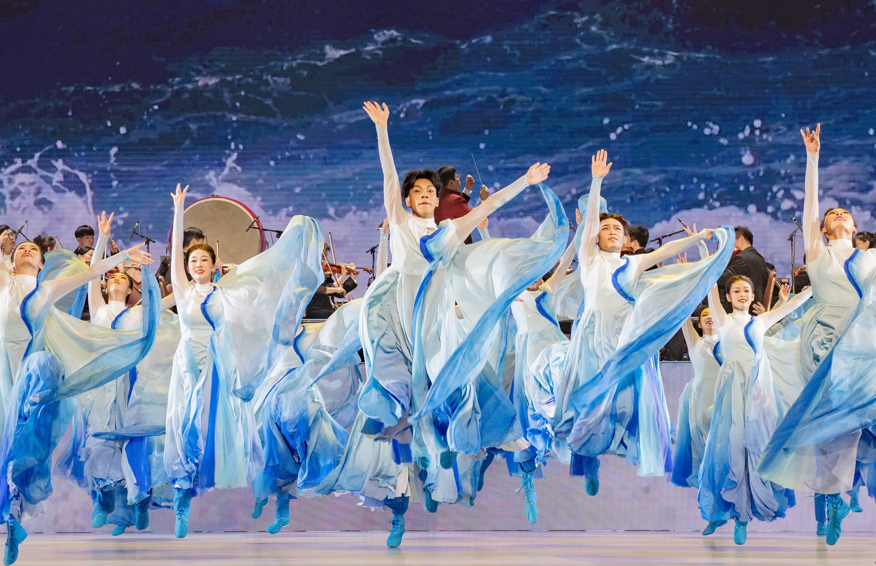 A dance performance is pictured at the opening ceremony of the 2024 China International Confucius Cultural Festival in Qufu, Shandong Province on September 27, 2024. /Photo provided to CGTN