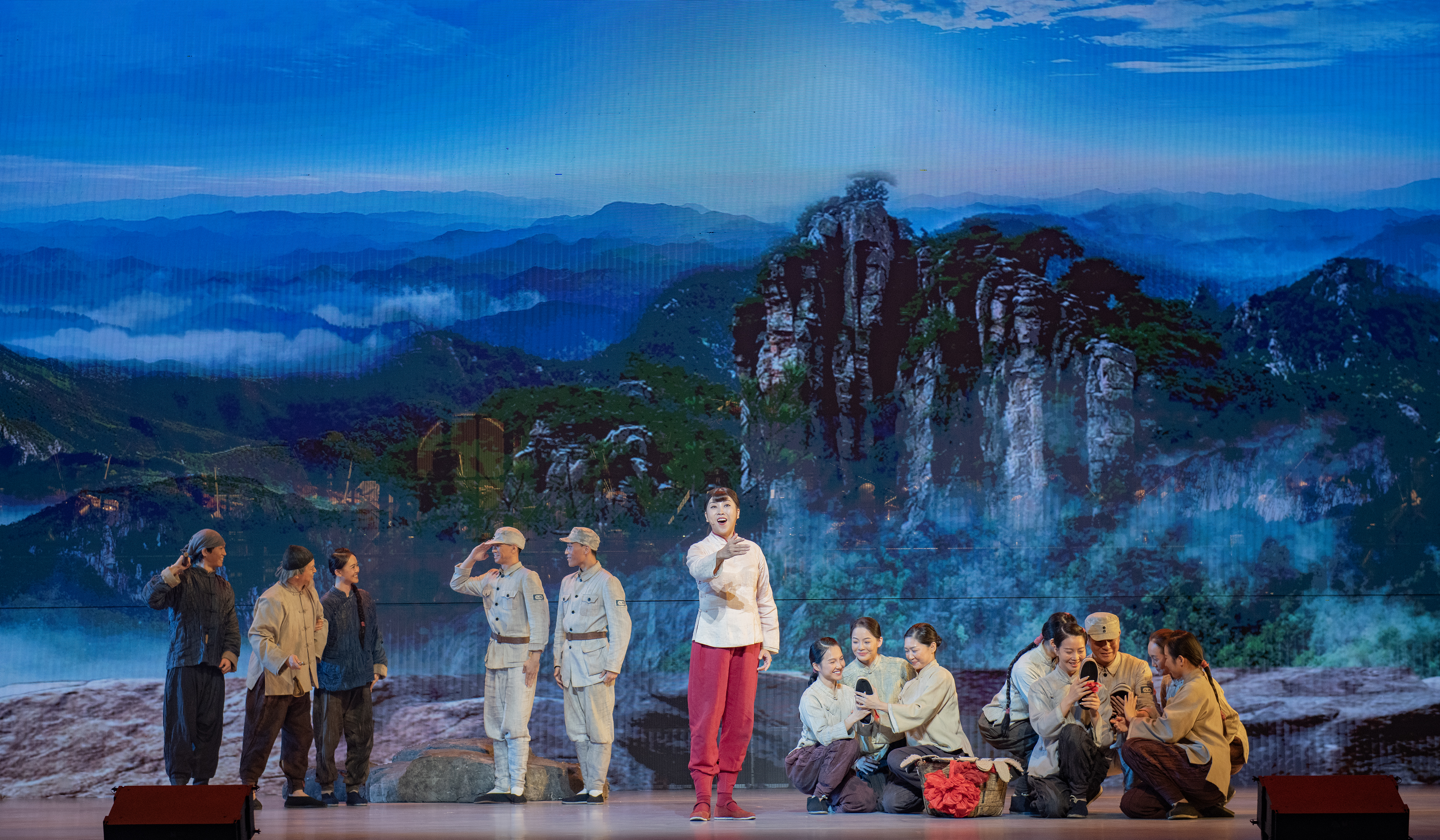 An opera performance is pictured at the opening ceremony of the 2024 China International Confucius Cultural Festival in Qufu, Shandong Province on September 27, 2024. /Photo provided to CGTN