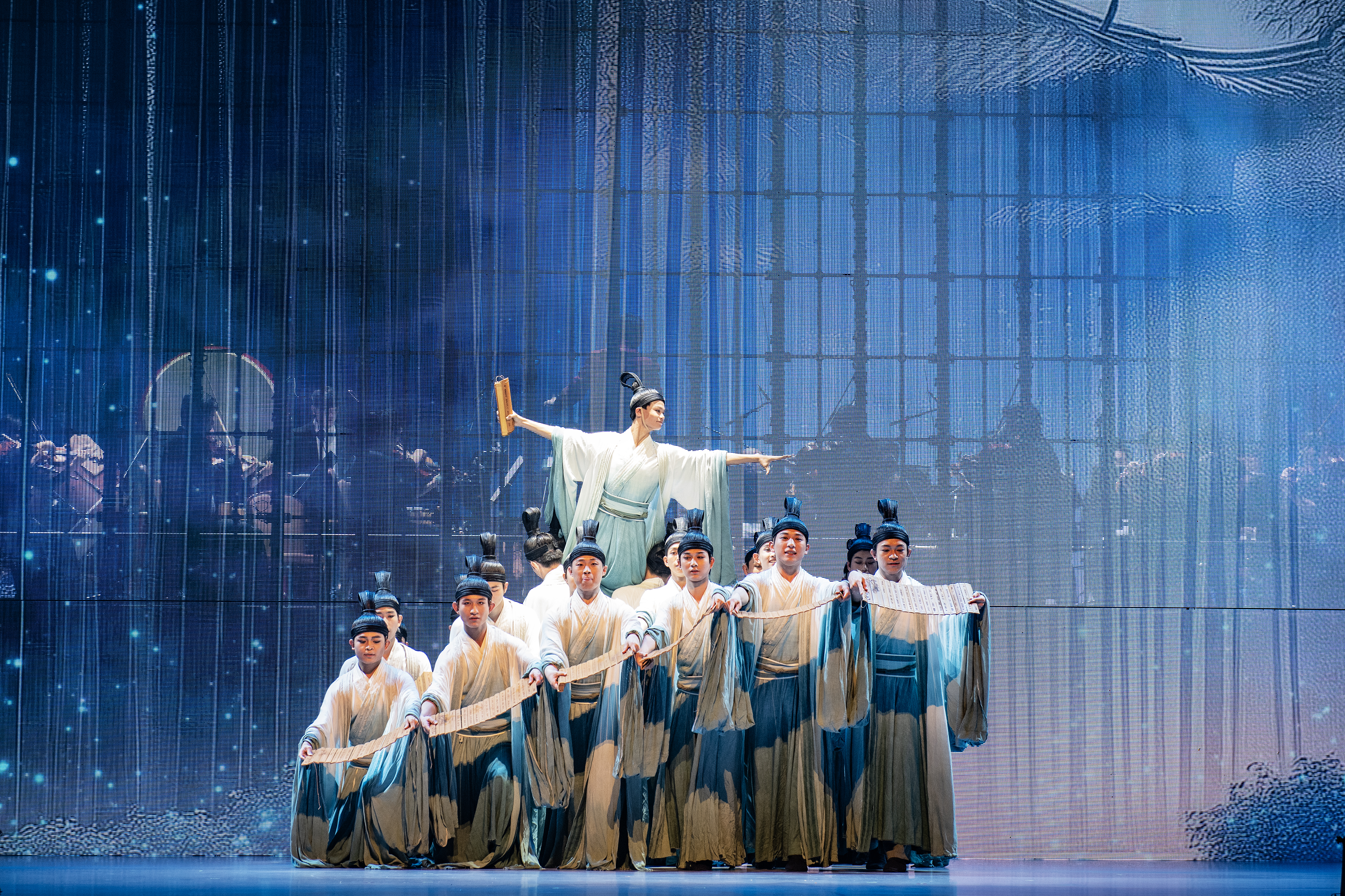 A performance related to Confucius is seen at the opening ceremony of the 2024 China International Confucius Cultural Festival in Qufu, Shandong Province on September 27, 2024. /Photo provided to CGTN