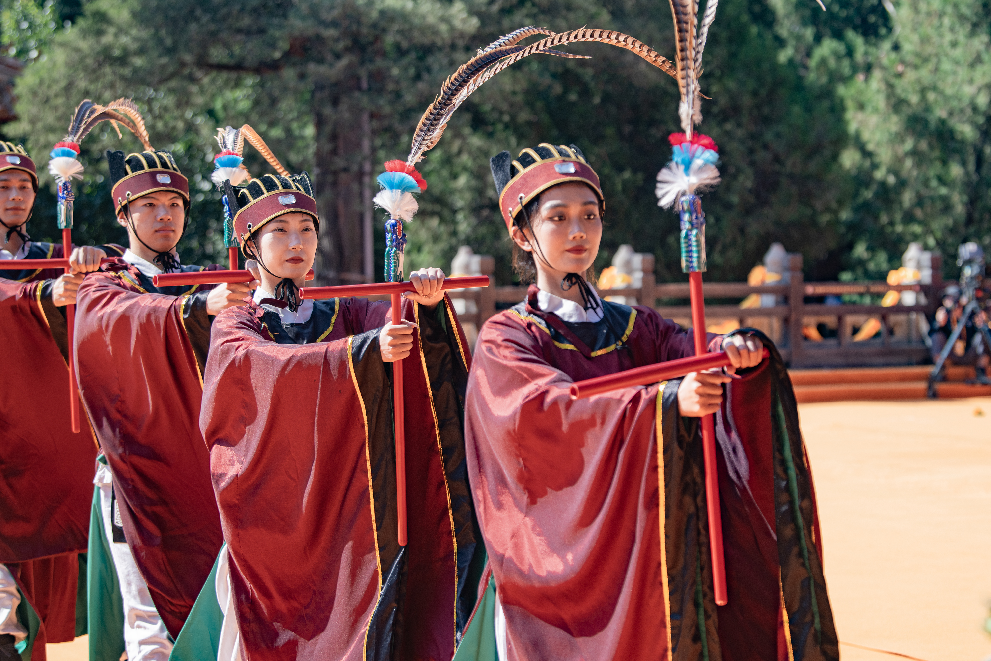 A ceremony marking Confucius' 2,575th birthday is held at the Temple of Confucius in Qufu, Shandong Province on September 28, 2024. /Photo provided to CGTN