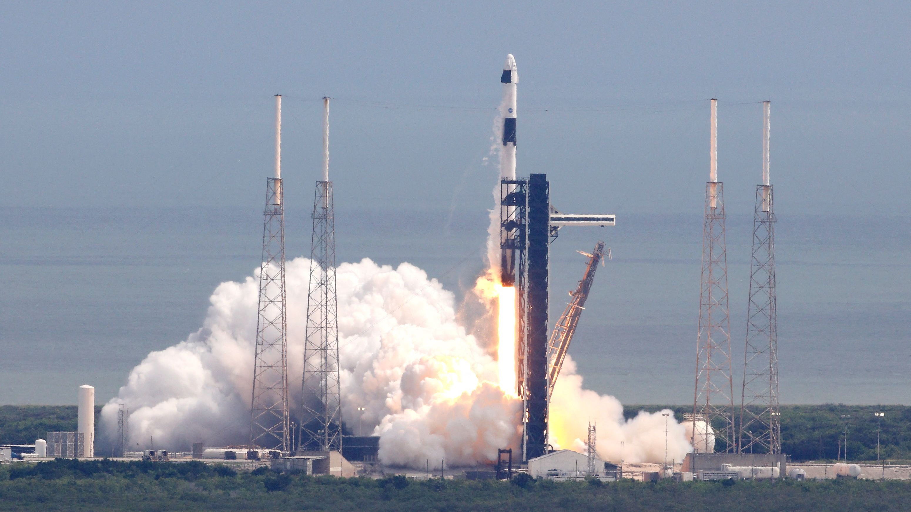 A SpaceX Falcon 9 rocket carrying Expedition 72 astronauts lifts off from launch complex 40 at Cape Canaveral Space Force Station in Florida, U.S., September 28, 2024. /CFP