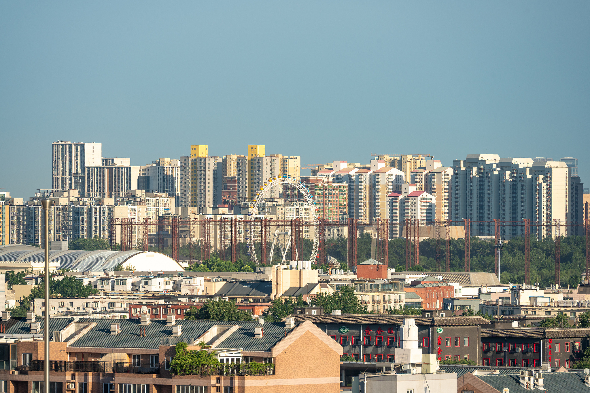 Skyline of a residential district in Chinese capital Beijing, May 30, 2024. /CFP