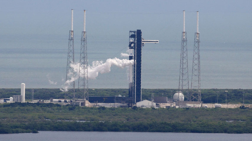 A SpaceX Falcon 9 rocket with Expedition 72 astronauts is seen prior to the launch of NASA's SpaceX Crew-9 mission, Cape Canaveral Space Force Station, Florida, U.S., September 28, 2024. /Reuters