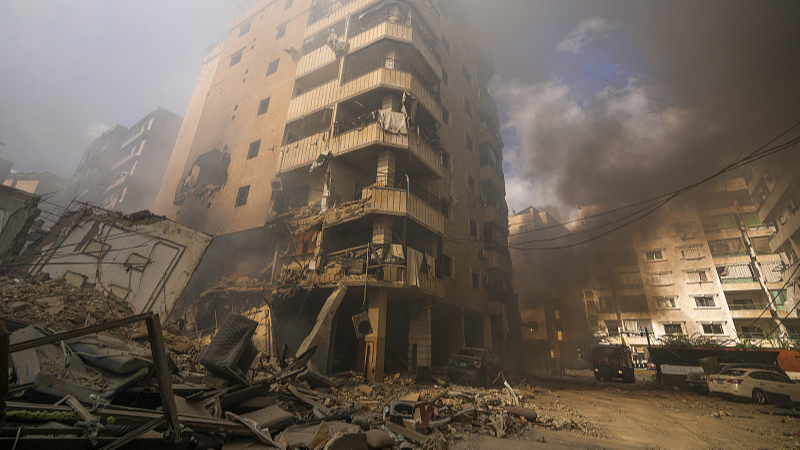 Smoke rises from the site of an Israeli air strike in Dahiyeh, Beirut, Lebanon, October 2, 2024. /CFP