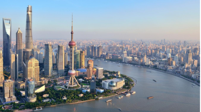 A file photo of Lujiazui area in Shanghai, China. /Xinhua