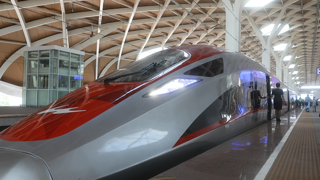 Jakarta-Bandung High-Speed Rail, Jakarta, Indonesia, April 17, 2024. /CFP