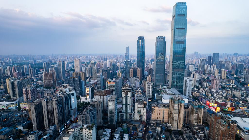 A view of downtown Changsha, central China's Hunan Province, June 7, 2023. /Xinhua