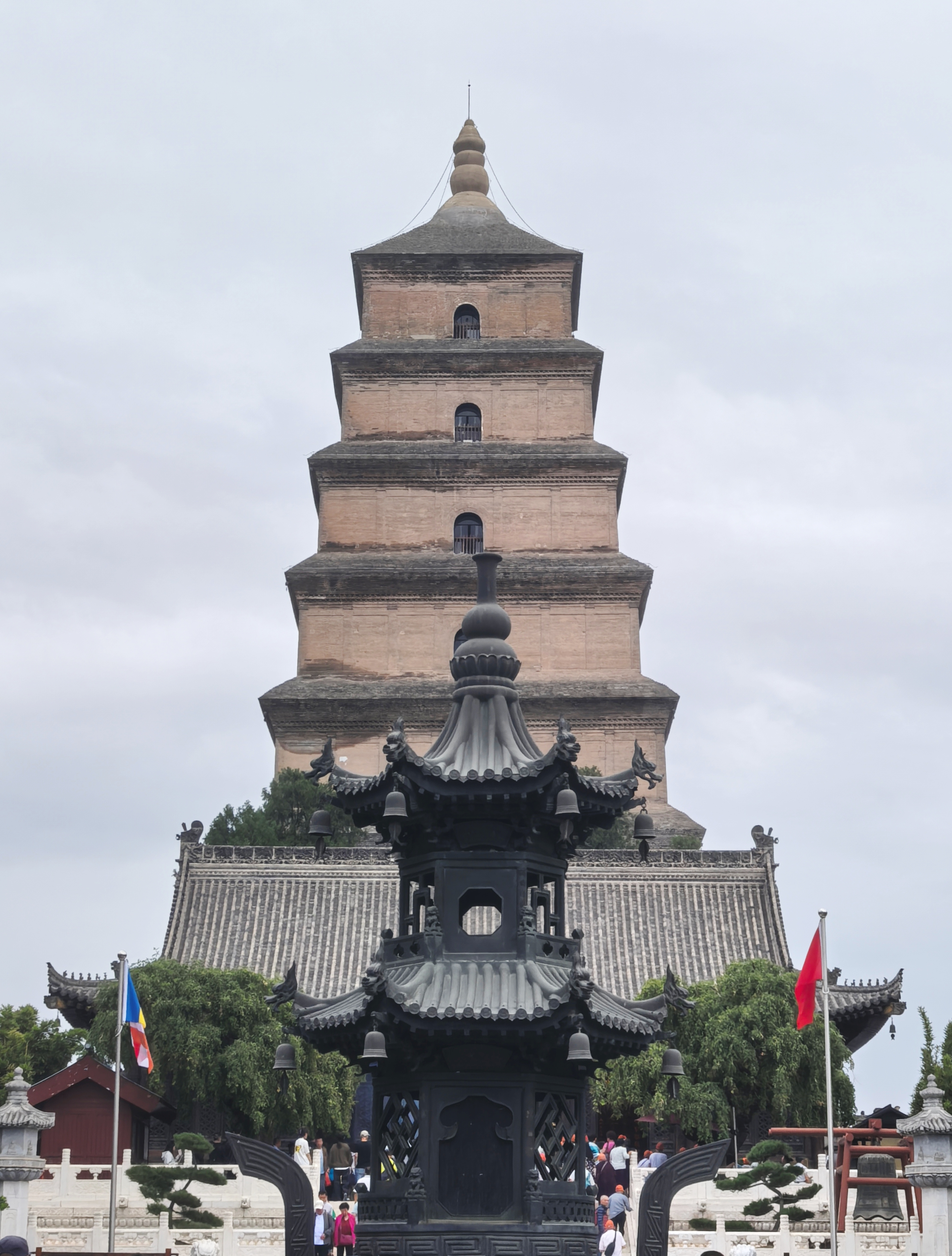 A view of the Great Wild Goose Pagoda in Xi'an, northwest China's Shaanxi Province, in this photo taken in September 2024 /CGTN