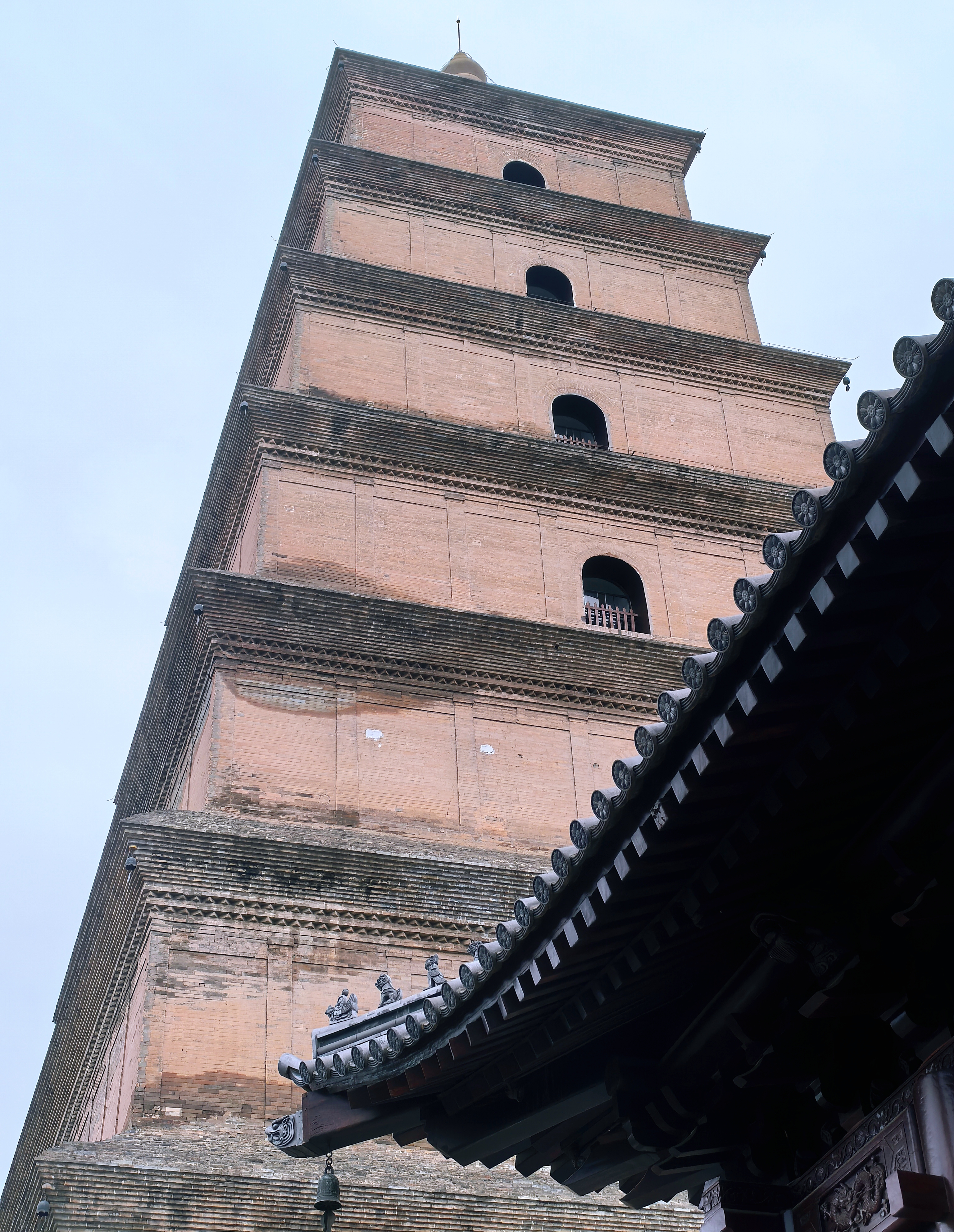 A view of the Great Wild Goose Pagoda in Xi'an, northwest China's Shaanxi Province, in this photo taken in September 2024 /CGTN