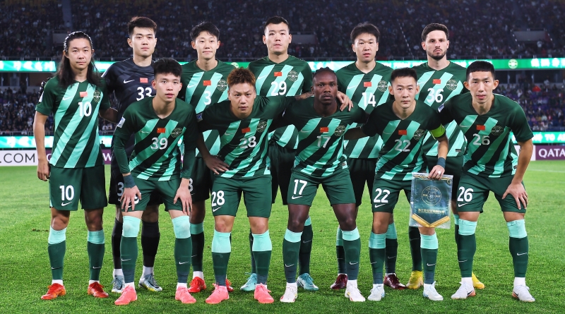 Players of Zhejiang Professional pose for a photo ahead of the Asian Football Confederation Champions League Two game against Persib Bandung in Hangzhou, east China's Zhejiang Province, October 3, 2024. /CFP