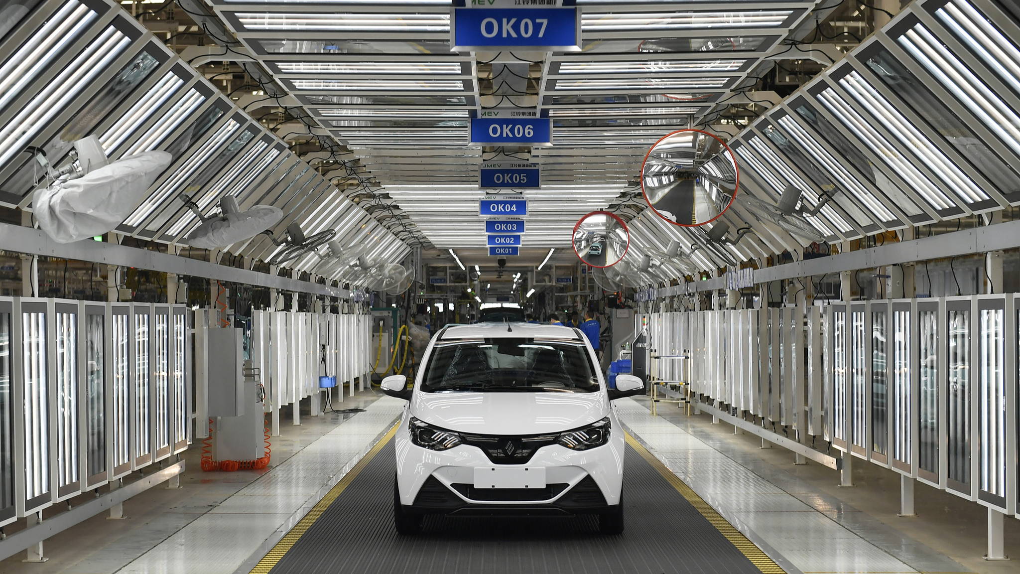 A smart factory producing electric vehicles in Nanchang, Jiangxi Province, China, September 27, 2024. /CFP