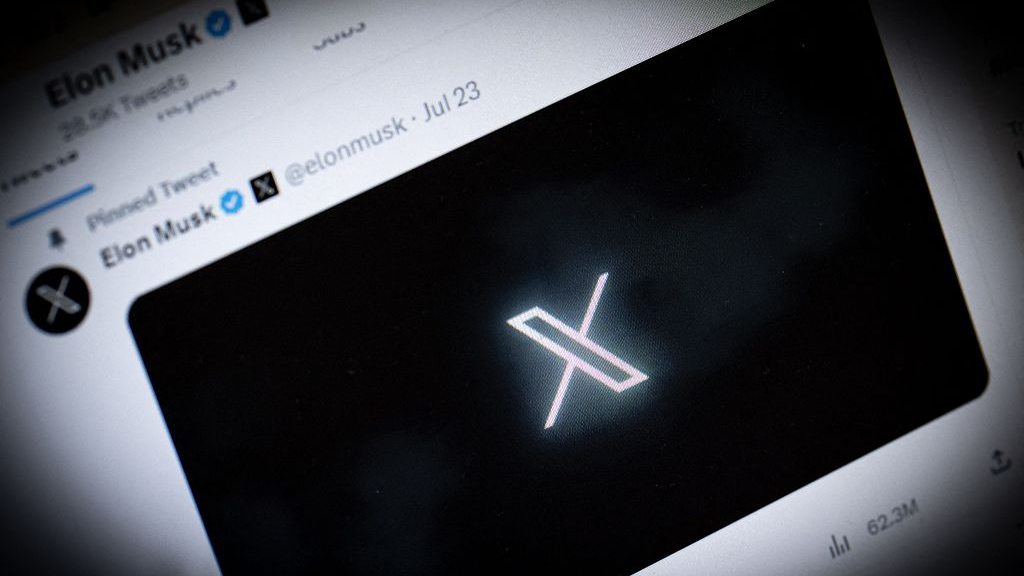 The logo of social media platform X. /CFP