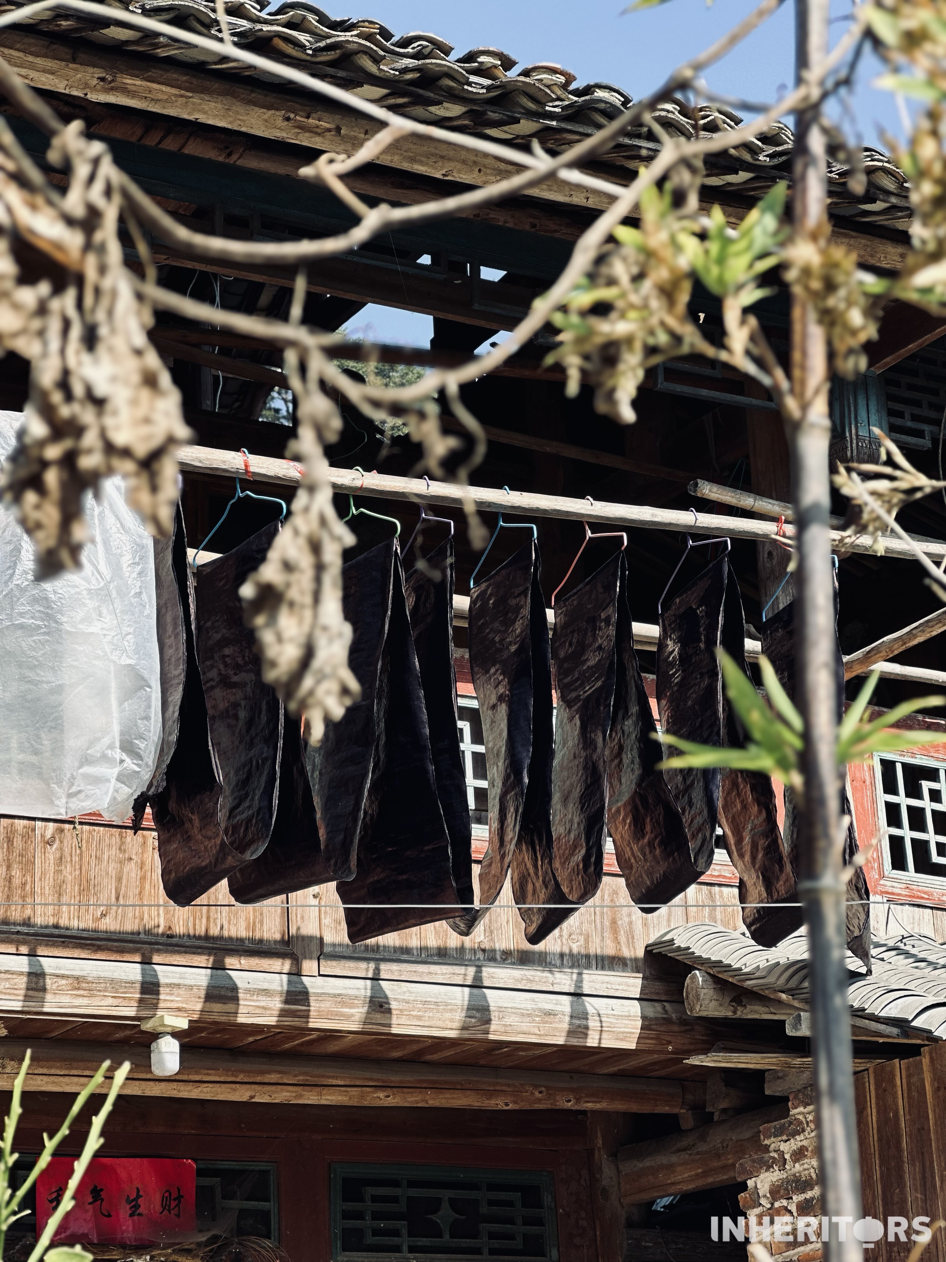 A view of a Dong village during the cloth dyeing season in southwest China's Guizhou Province. /CGTN