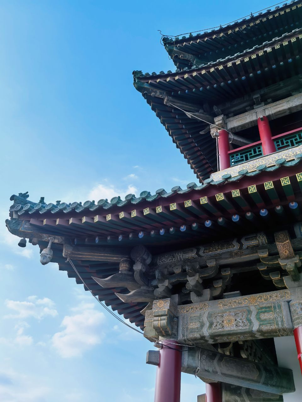 A view of the Bell Tower in the center of Xi'an, northwest China's Shaanxi Province. /CGTN