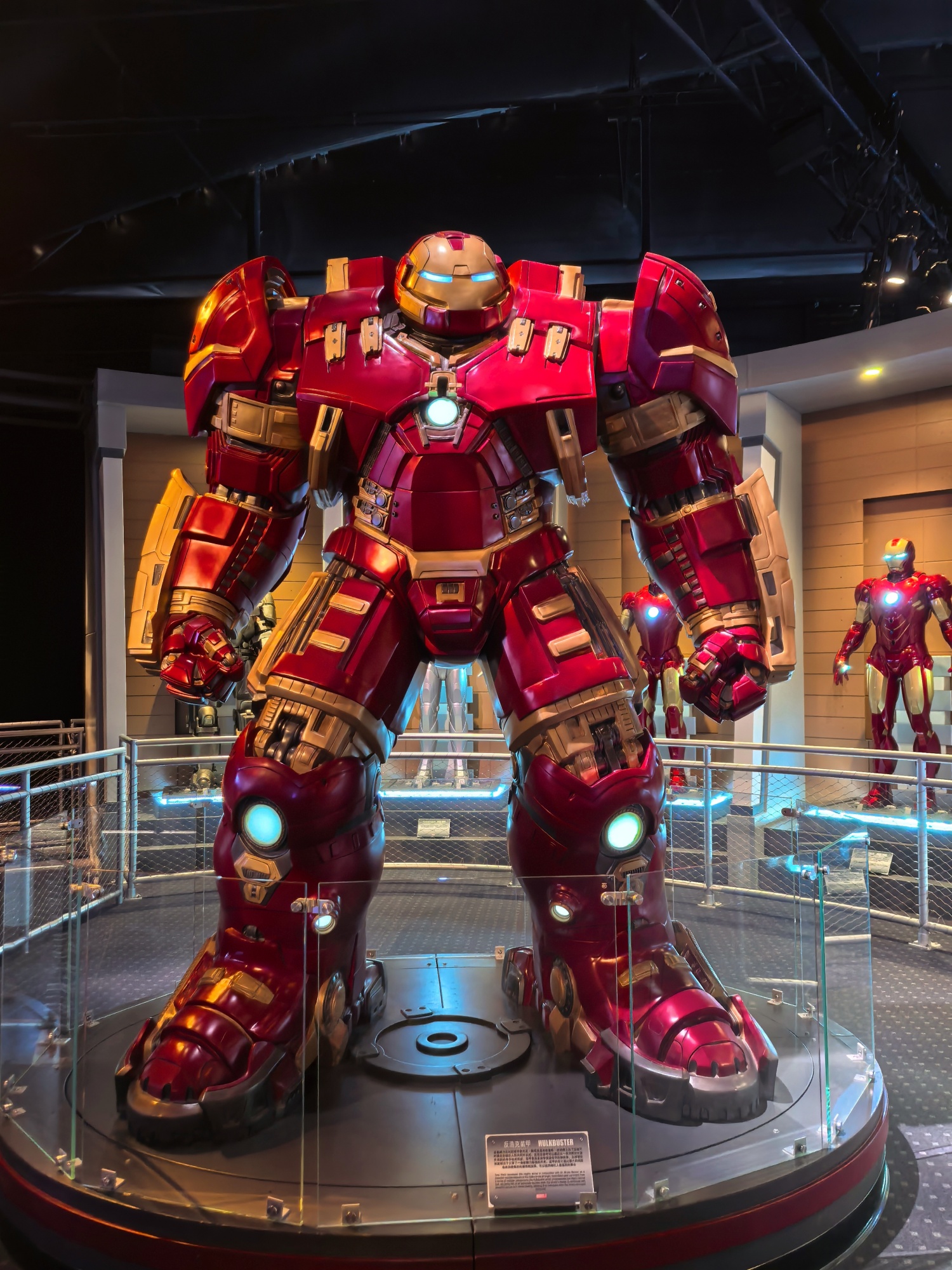 An Iron Man model is seen on display in Shanghai Disneyland on September 30, 2024. /CGTN