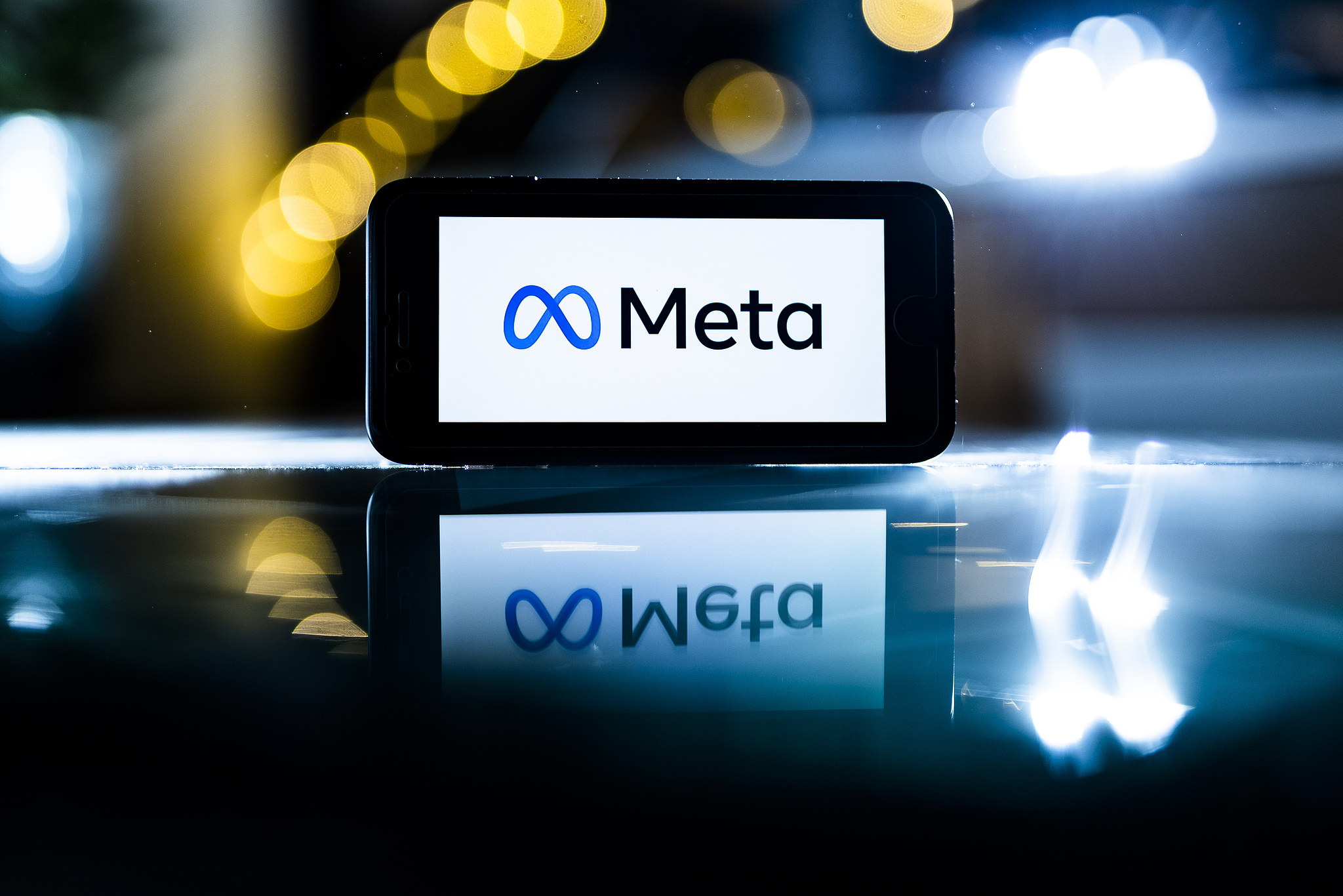 The logo of Meta is pictured on a smartphone display in Berlin, Germany. /CFP