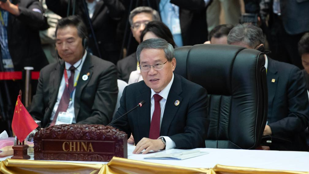 Chinese Premier Li Qiang attends the 27th China-ASEAN Summit in Vientiane, Laos, October 10, 2024. /Xinhua