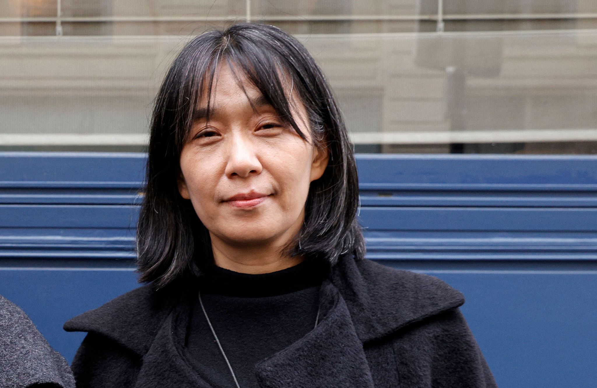 South Korean author Han Kang as she poses after co-winning the Medicis Prize for a foreign novel in Paris, France, November 9, 2023. /CFP